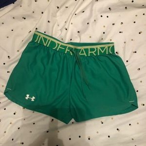 green under armour shorts